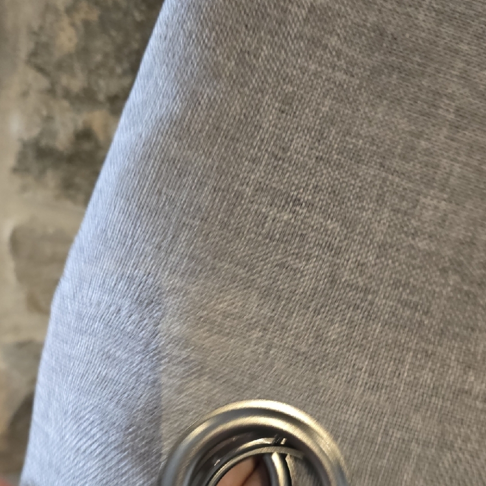 Gray Linen Curtain Panel - Picture 3 of 4